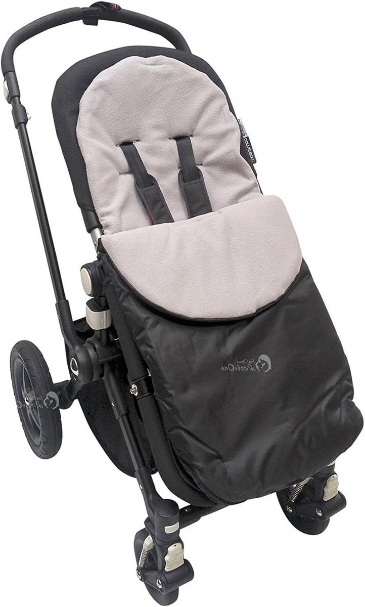 Voetenzak Kinderwagen - Baby deken - Warmte buiten - Omritsbaar tot stoelvoering - 46 x 40 cm - Grijs