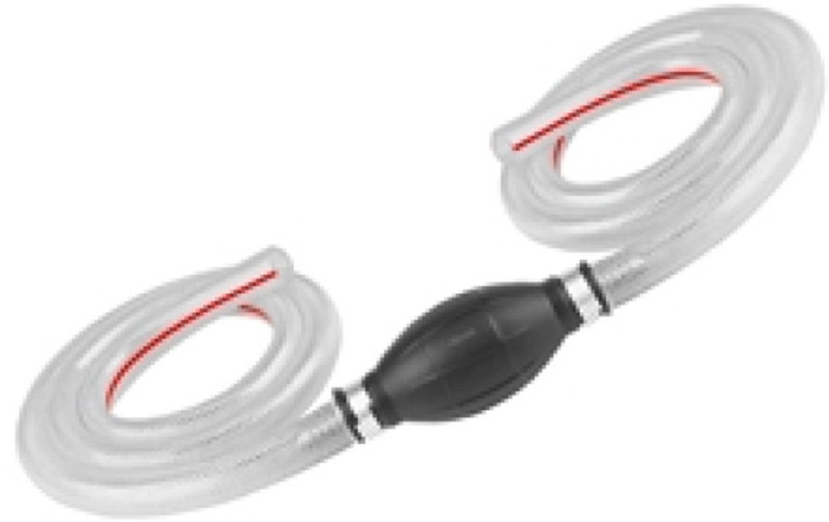 Carmotion Handmatige brandstofpomp - 2 slangen van 12 mm x 1 m