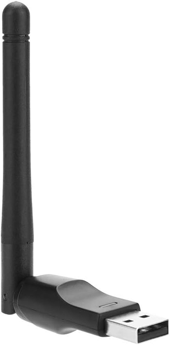 USB WiFi Adapter - Draadloze Netwerkkaart - Internet Verbinding - 150 Mbps Snelheid - 2dBi Antenne - Zwart