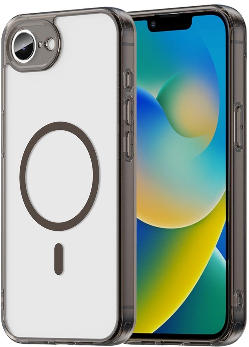 Coverup Hoesje - Geschikt voor iPhone 16e / 17e Hoesje - Coverup Clear TPU Back Cover - MagSafe Compatible - Zwart
