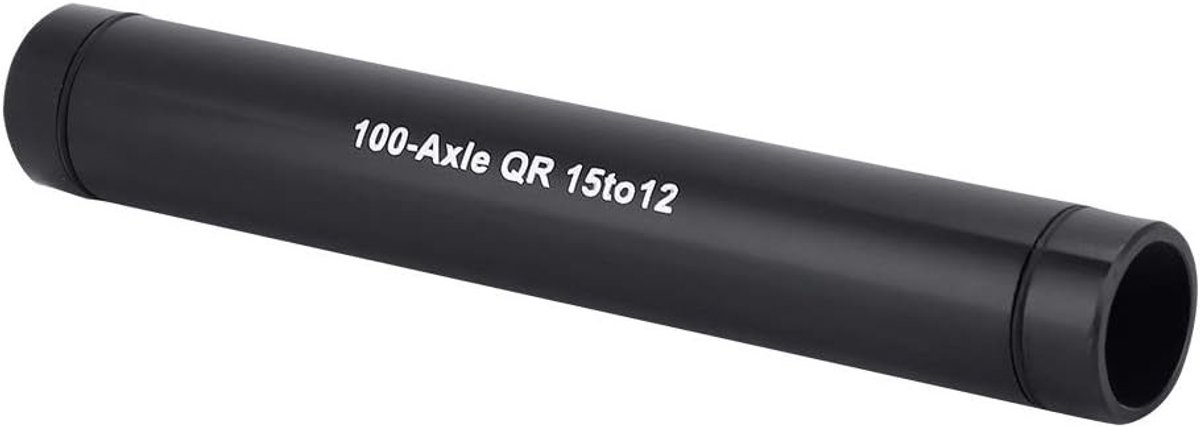 15mm naar 12mm Aluminium Adapter voor Fietsen, Stevige Thru Shaft Converter, Zwart en Zilver, Ideaal voor Fietsaccessoires