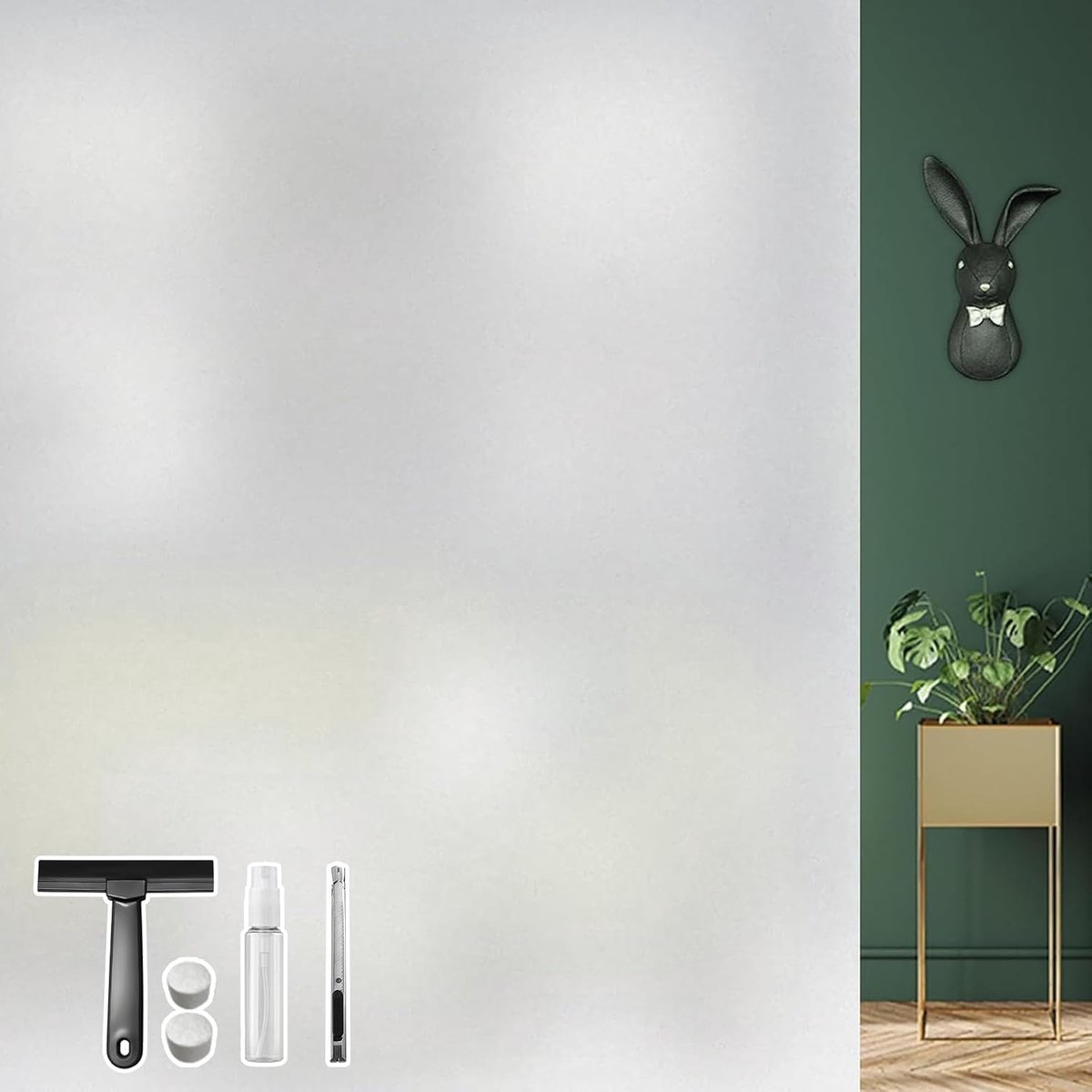 Thijox - Privacy Raamfolie Film 30 x 120 cm - Elektrostatisch, Decoratief, Lichtdoorlatend, Voor Thuis, Kantoor, Badkamer en Woonkamer - Stijlvol Desi