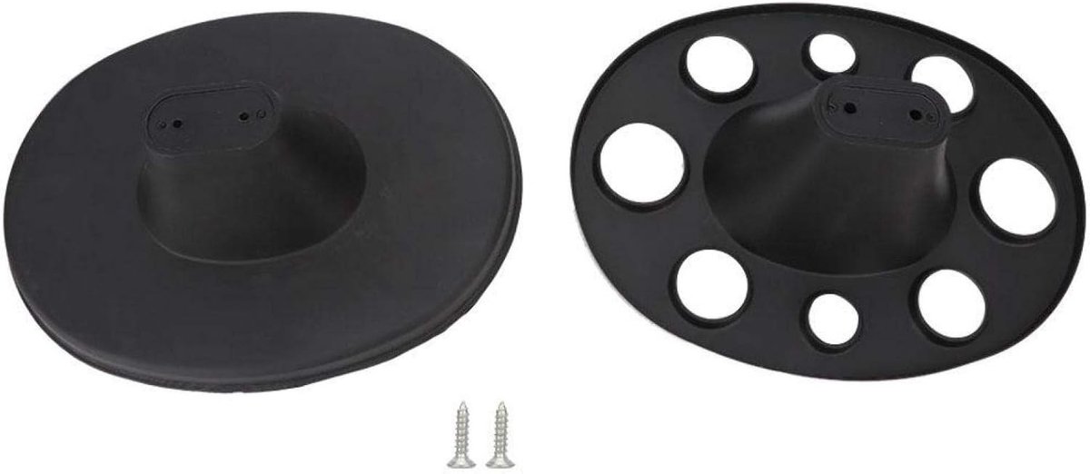 Praktische haarborstelaccessoires met plastic kamhouder voor thuisgebruik in de badkamer (zwart) - ideaal voor organisatie en opslag van haarverzorging.