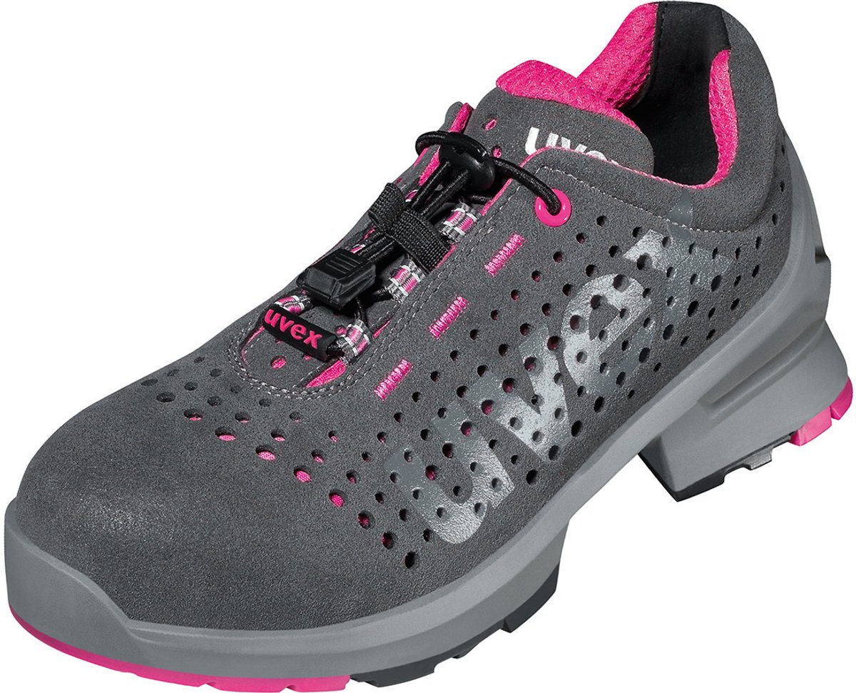 Uvex 1 Ladies S1 Geperforeerd 85618 - Grijs/Roze - 43