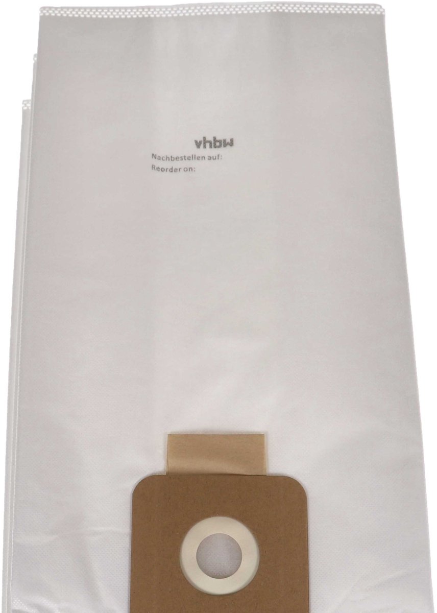 vhbw 20 stuks stofzakken, compatibel met de Columbus ST 7-stofzuiger – 44 cm x 24 cm, wit