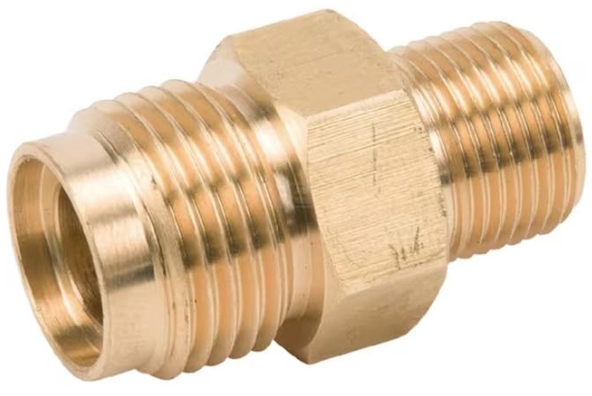 Quick release connector schroef voor hogedrukslang - Messing 3/8" en 1/2"