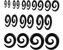 20 Stuks Tunnel Expansie Set voor Septum Stretch, C-Vormige Oor Tunnel en Pincher Tapers van Buffelhorn Sieraden