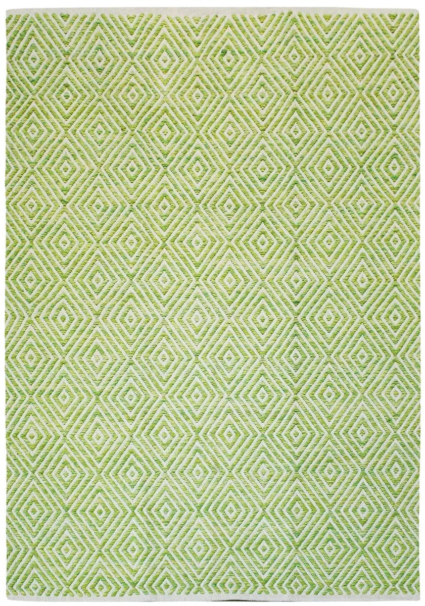 Dutch XXL Laagpolig Vloerkleed | Tapijt | Aperitif | Diamanten | Groen | 120x170 cm