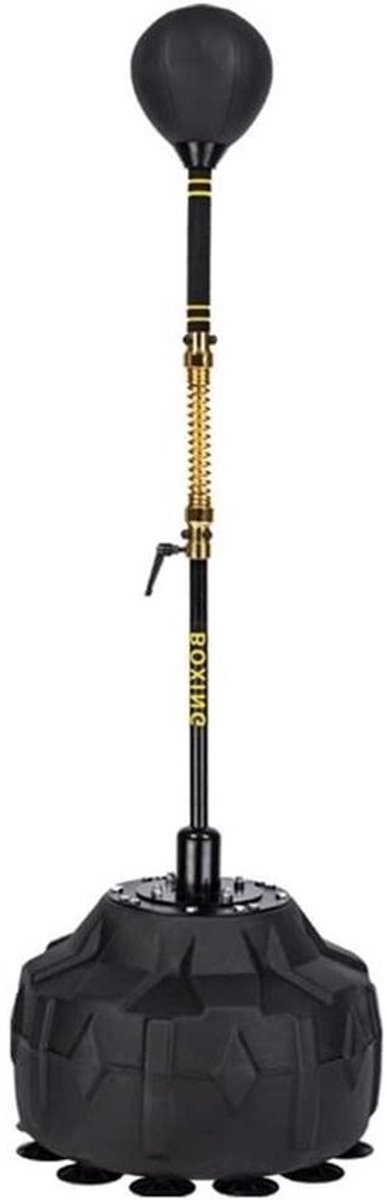 Bokszak - Speedball Ponsbal - Thuis Workout - Verstelbare Hoogte - 150-180 cm - Zwart