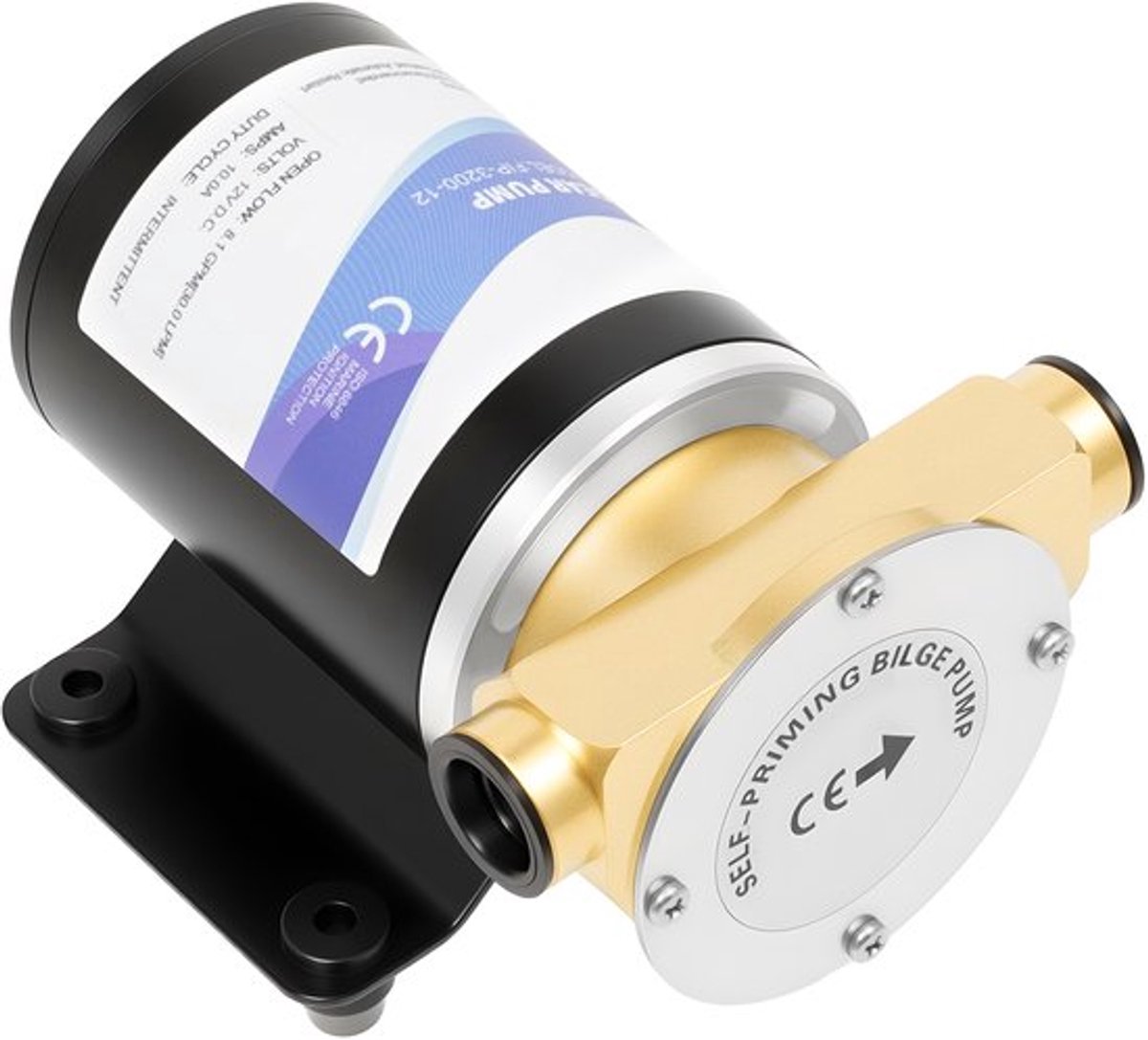 Waterpomp Elektrische 120 W - Zuivere Koperen Motor - 30 L/min Debiet - Zwart - Voor Irrigatie En Bootbodem - Pomp