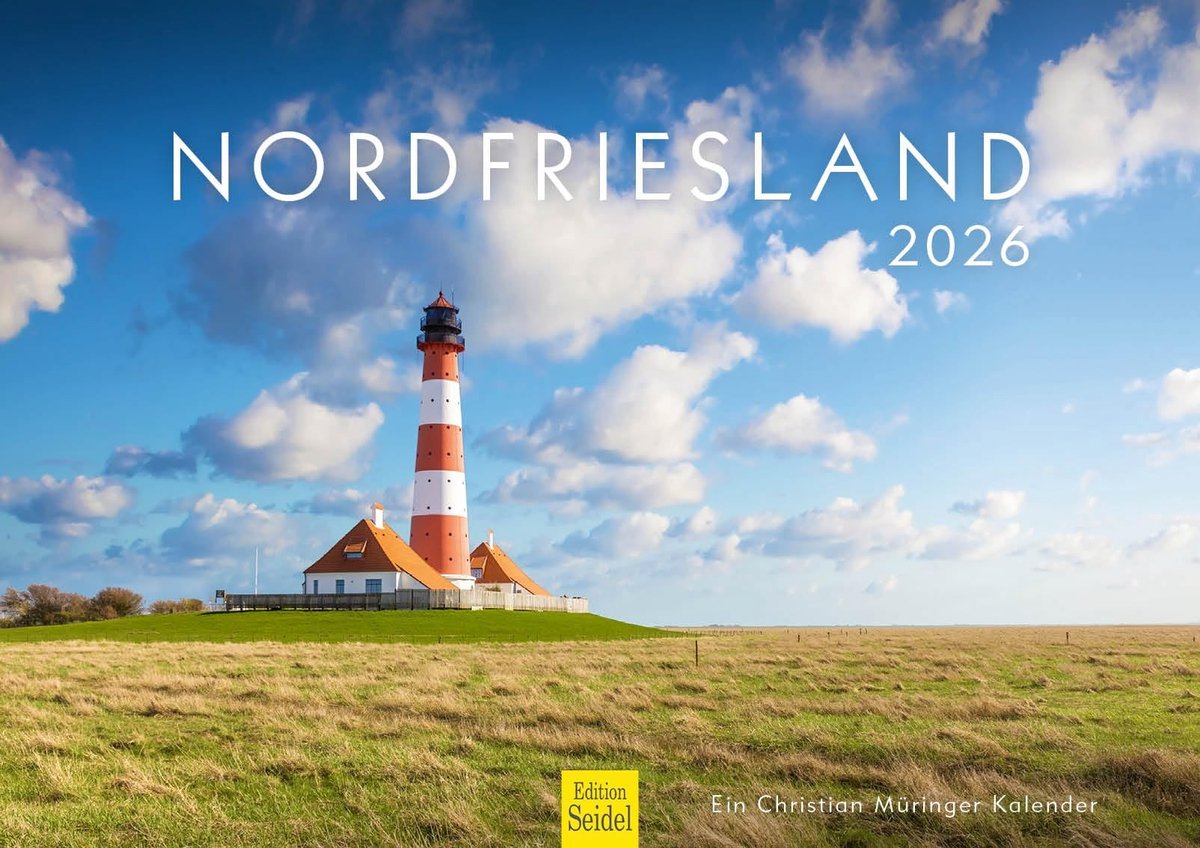 Premium wandkalender 2026 - Nordfriesland - A3 formaat