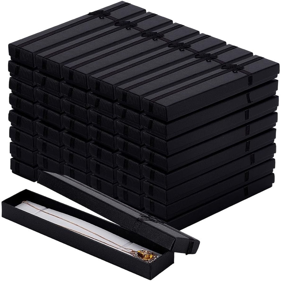 Geschenkdozen voor sieraden - 48 stuks - Met zwarte spons