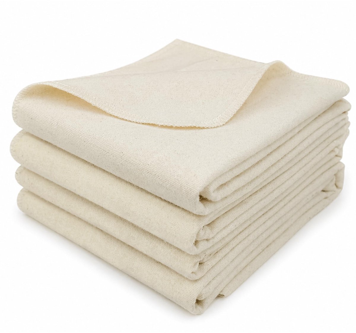 Set van 4 stoffen luiers - Zachte absorberende katoenen doeken