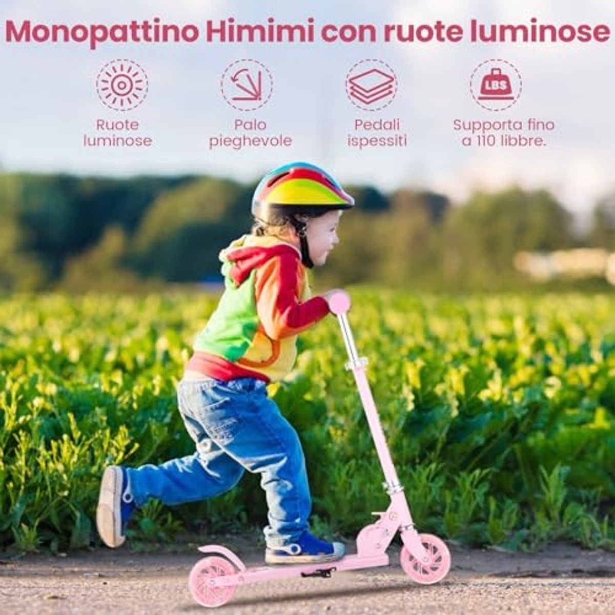 Opvouwbare Scooter voor Kinderen - Verstelbaar in Hoogte - 3-niveaus