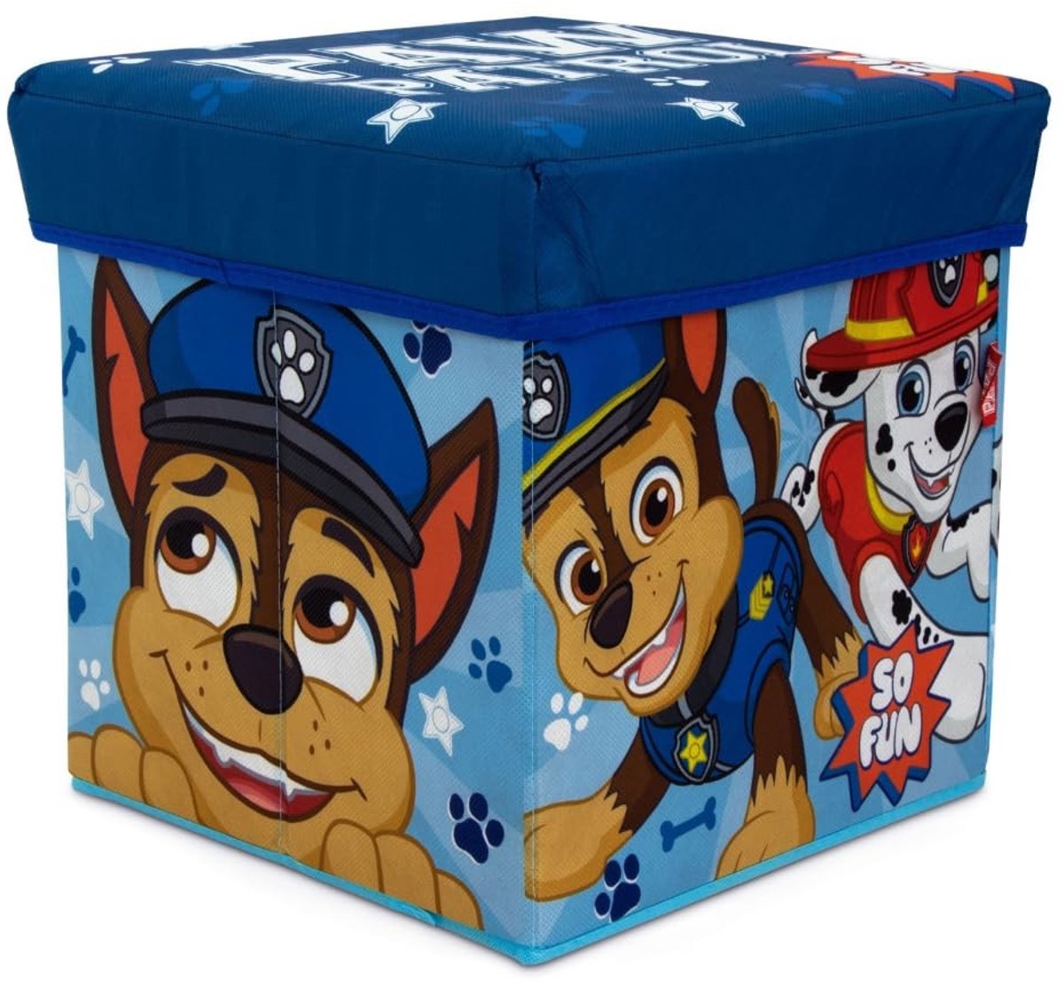 Opbergstoel en Vouwkruk - Blauwe Bean Bag voor Kinderen