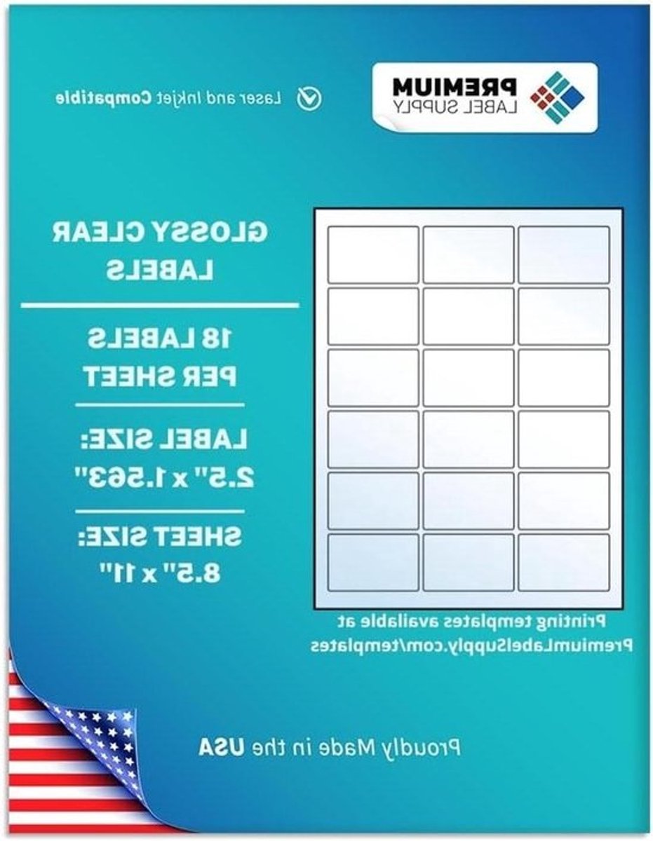 Transparante Etiketten - Doorzichtige Stickers - Labels Printen - Veegbestendig - 63 cm x 40 cm - Transparant