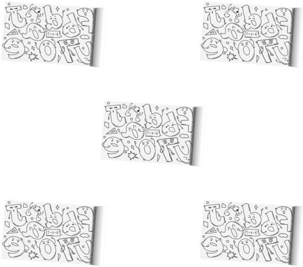 Grote Kleurplaten Papierrol - Kleurpapier Set - Kinderen Creatief Bezig Houden - Met Scheurlijn - 30 cm x 300 cm