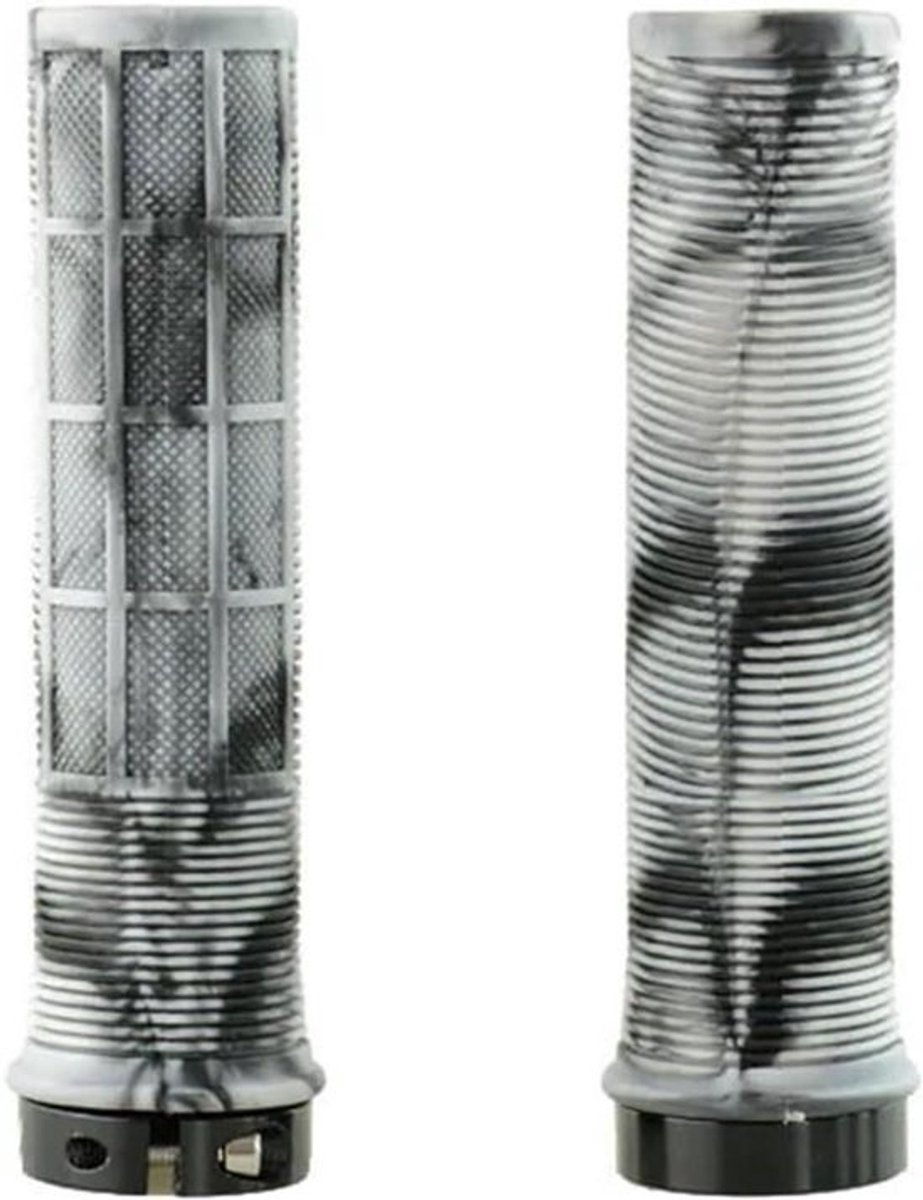 Fietsstuurgrepen - Fietshandgrepen Antislip - Comfortabel Fietsen - Ergonomisch Ontwerp - 133MM - Zwart-Wit