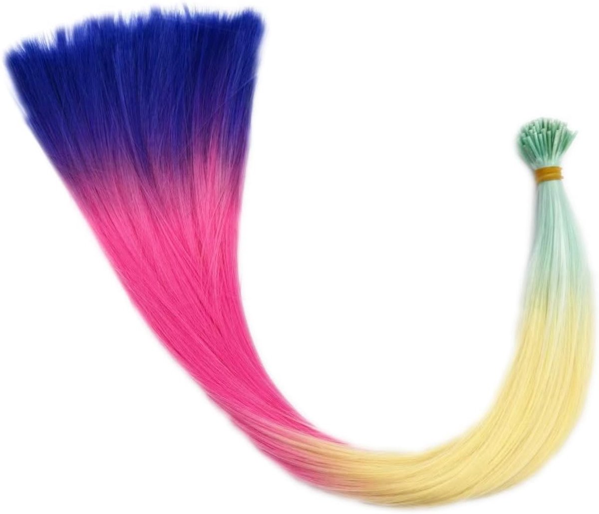 Pastel Haarverlenging I-Tip 20 Stuks in Violet - Kleurige Feathers voor Creatieve Haarstyling