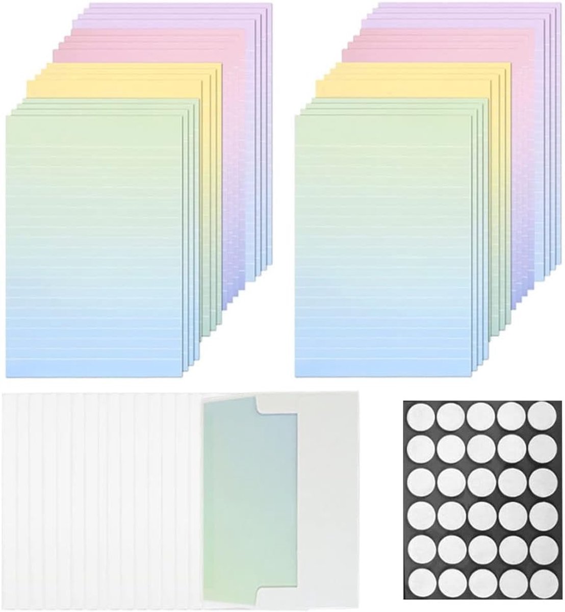 Kleurige Stationery Set met 32 Stukken, Inclusief Lined Schrijfpapier en 16 Enveloppen voor Creatief Schrijven, Kantoor en Schoolgebruik