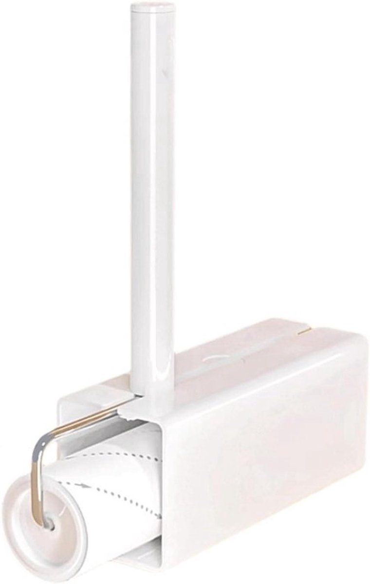Pluisroller Met Basis - Kledingroller Ontpluizer - Kleding Reinigen - Verbeterde Plakkerigheid - 18 x 7 x 26 cm - Wit