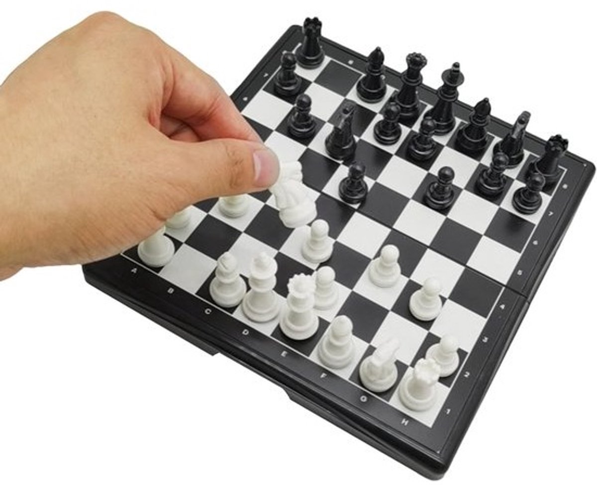 Magnetisch Schaakspel - Strategische Puzzel - Familie Entertainment - Compact Lichtgewicht - 13x13x5 cm