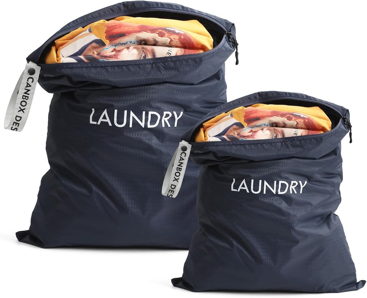 Waszakken voor Reis en Thuis - 2 Stuks, Ideaal voor Vuile Kleding en Organisatie