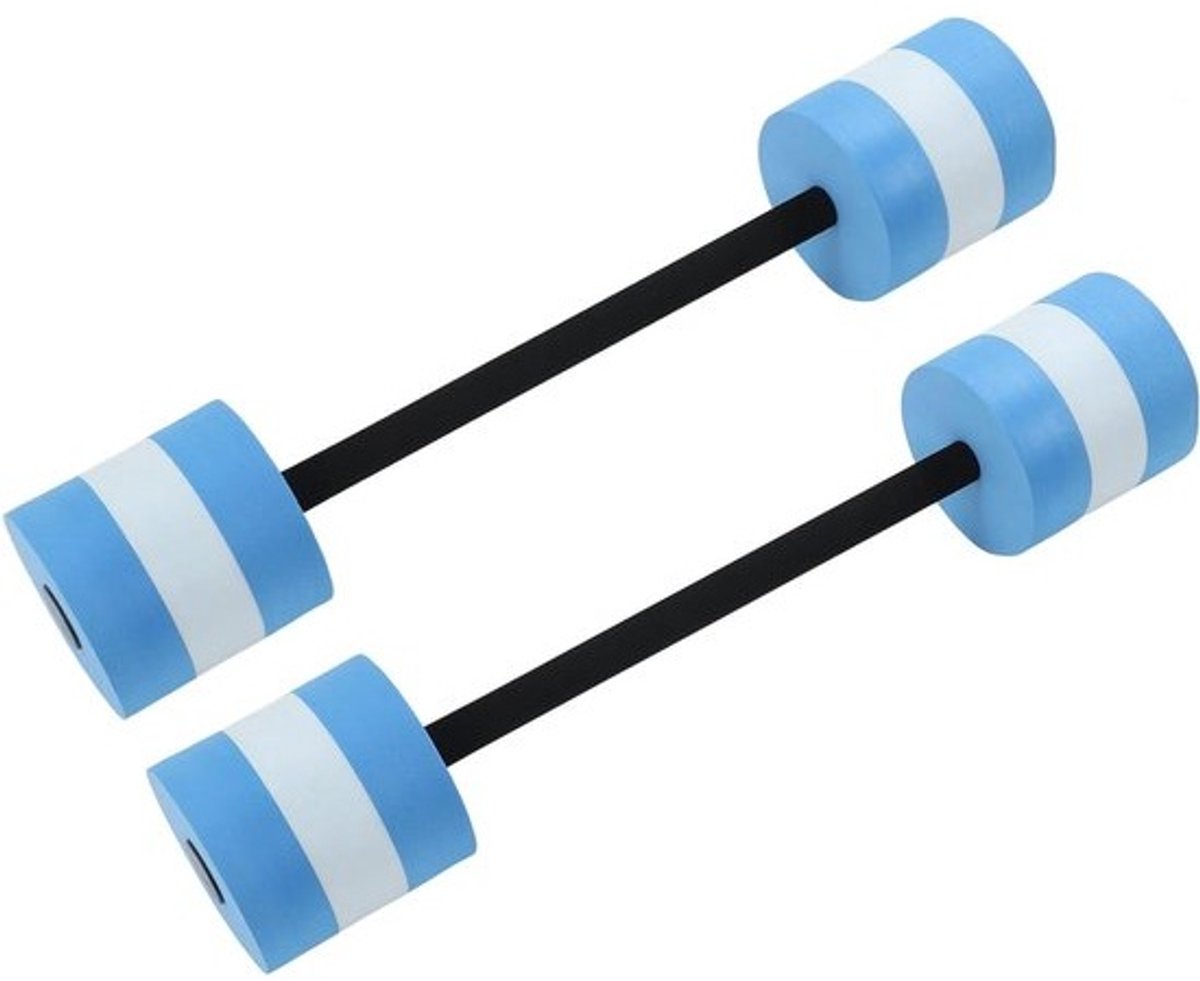 Foam Halters - Water Dumbbells - Aquatische Oefening - Hoog Drijfvermogen - 2 stuks - Blauw