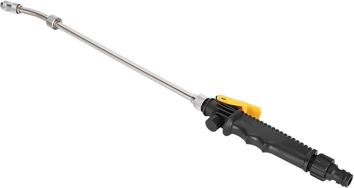 Verstelbare 2-in-1 Hoge Druk Water Spray Nozzle voor Tuin, Auto en Airco Reiniging met Afneembare Lange Stang van 58 cm
