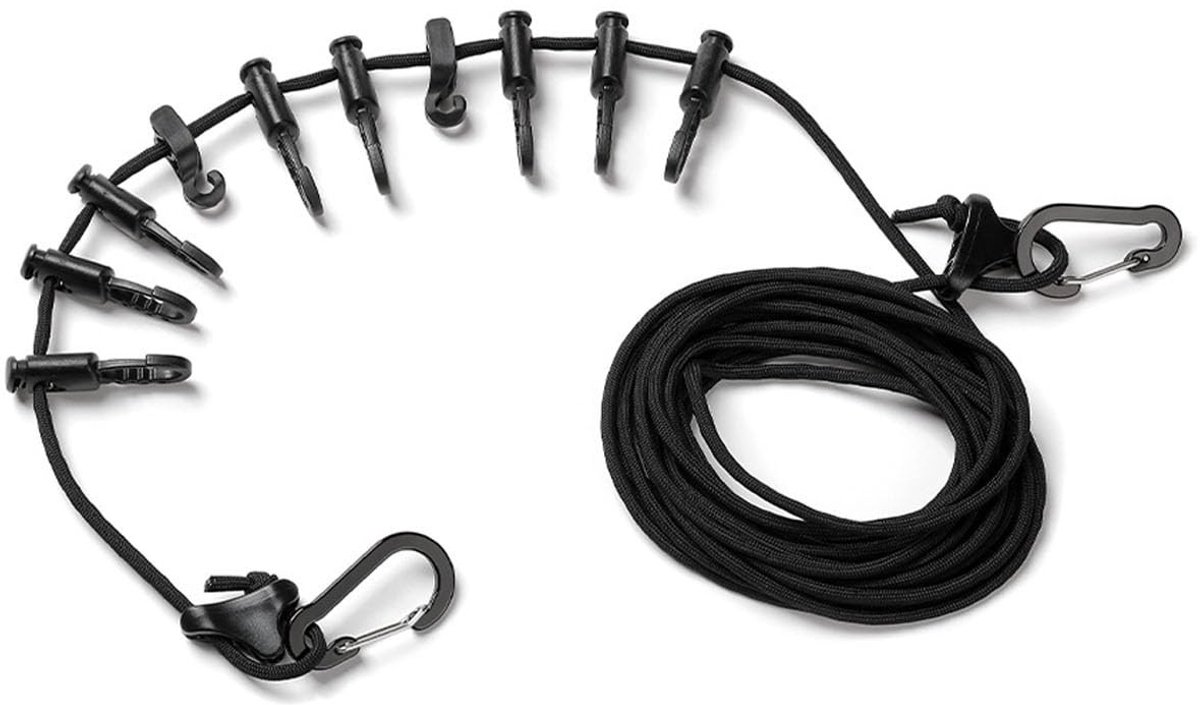 Multifunctionele Outdoor Wind Rope - 5m met 10 Verstelbare Koppelingen