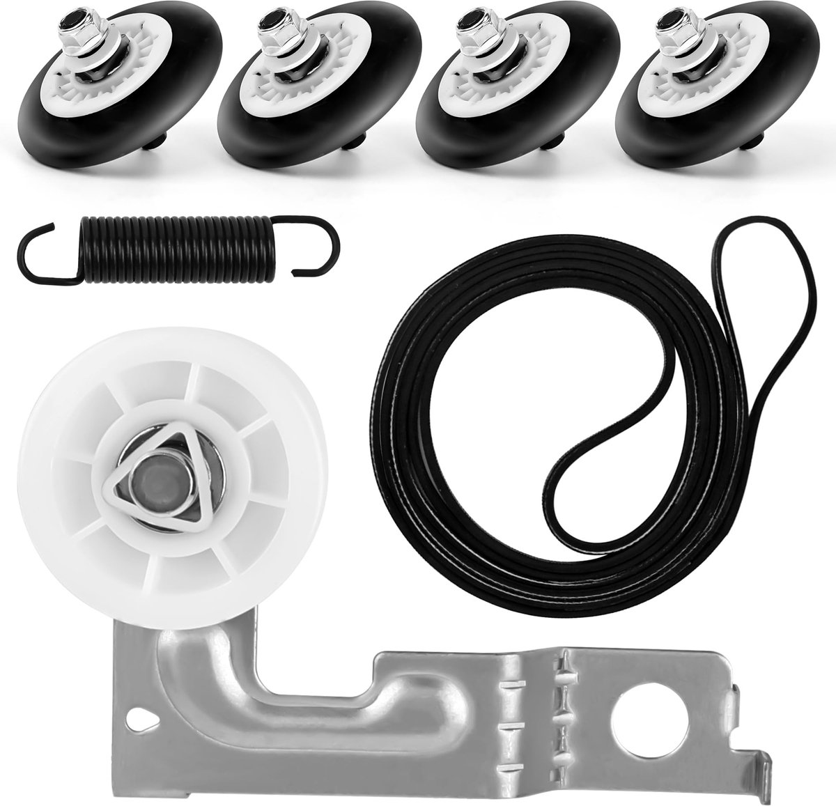 Droger Reparatieset voor LG en Kenmore - Inclusief Rollen en Veer