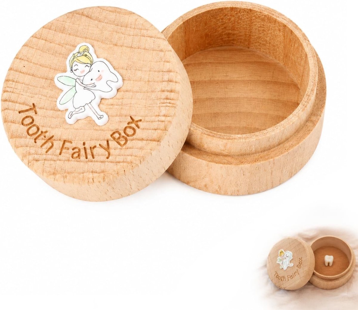 Tanden Doos voor Kinderen - Een Uniek Geschenk voor de Tandfee met Brief en Accessoires voor Doop, Verjaardag of Jonge Ouders
