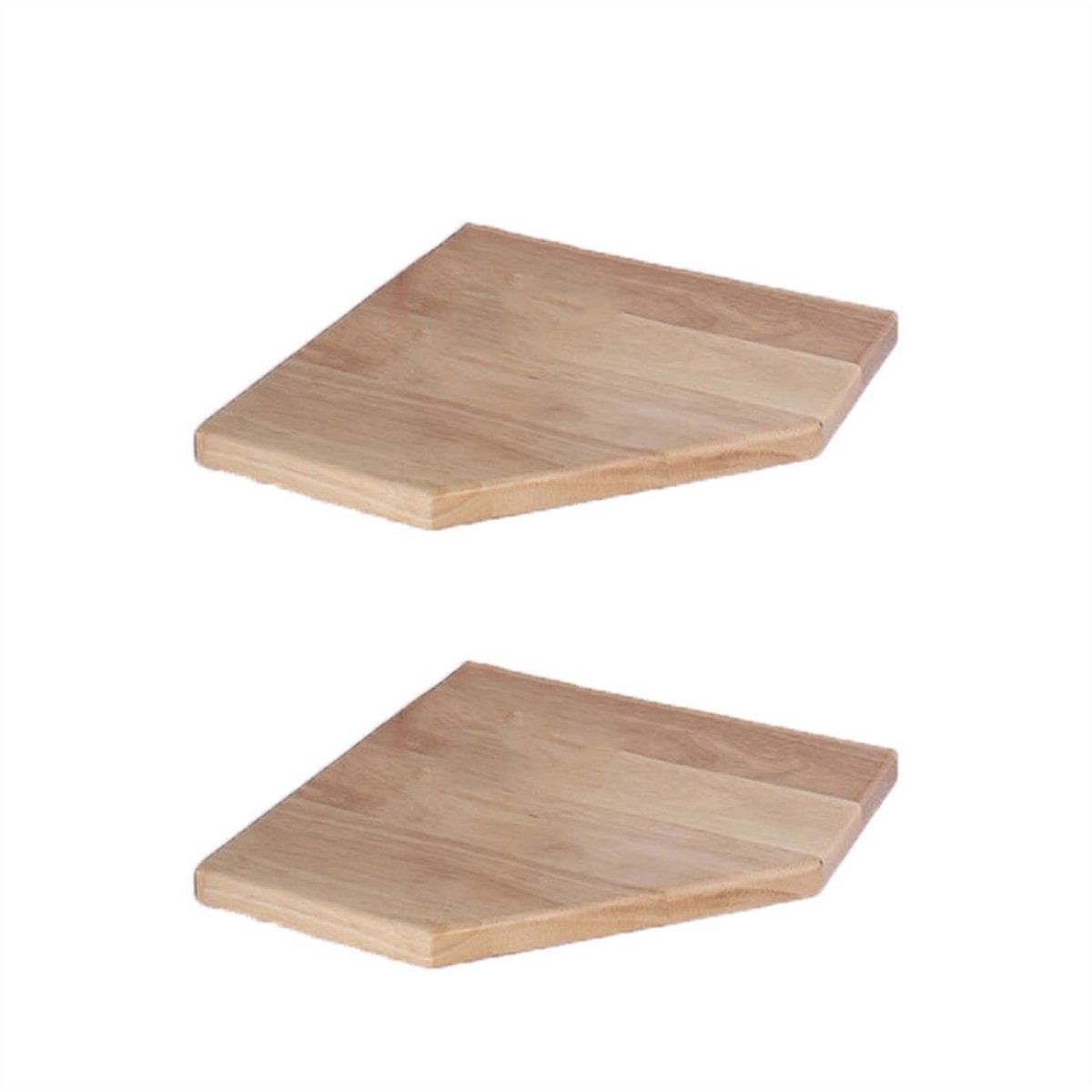 Hoekwandplanken Floatiwood - 30x30 cm - Opbergrekken voor huisdecoratie