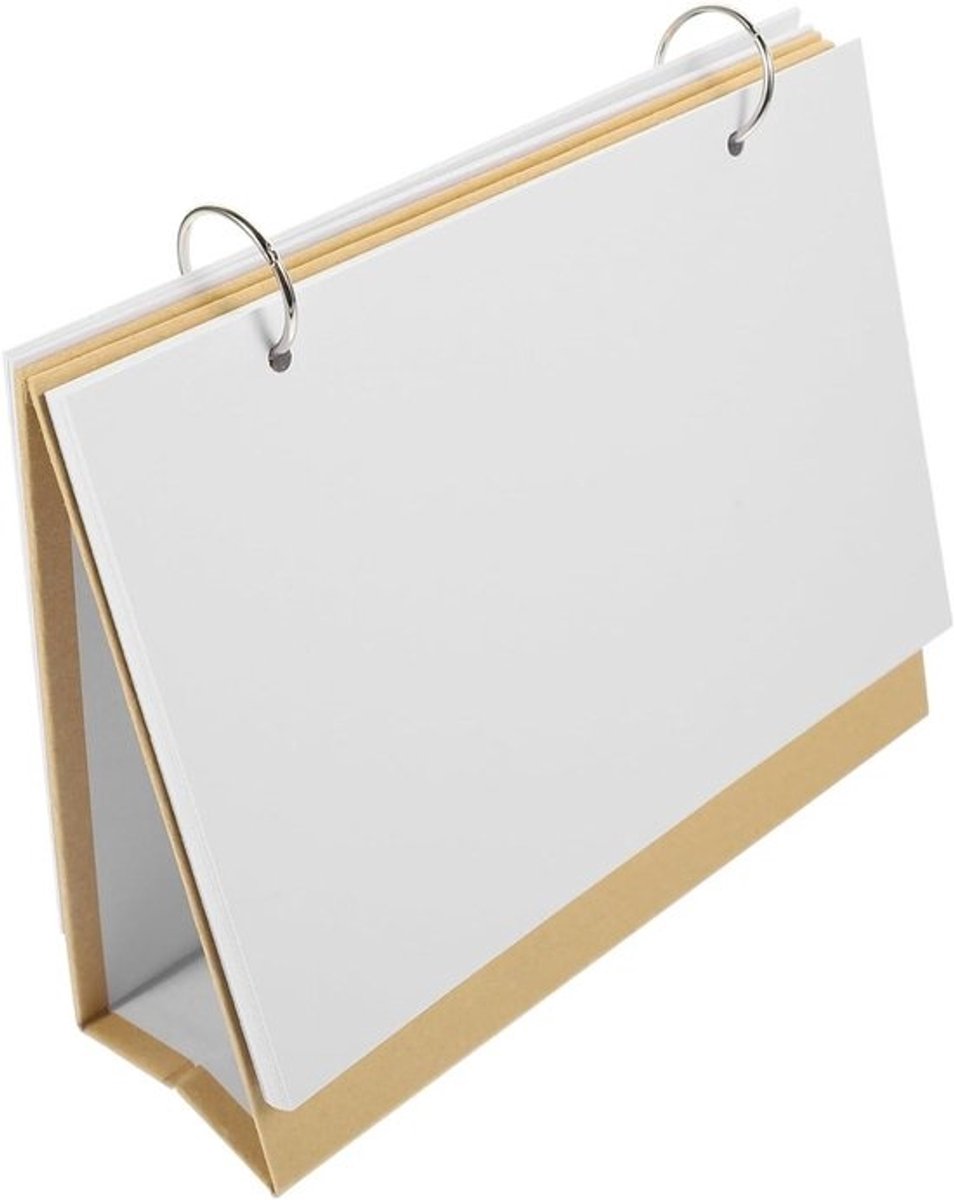 Staande Kalender - Bureaukalender Planner - Plannen Organiseren - Leeg Handgeschilderd - 21 x 165 x 7 cm - Niet gespecificeerd