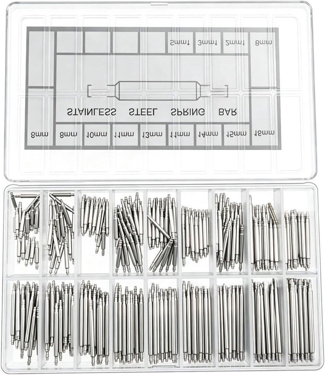 360 Stuks Horlogeband Pennen, RVS Horlogeband Link Pins en Veer Stangen voor Horloges
