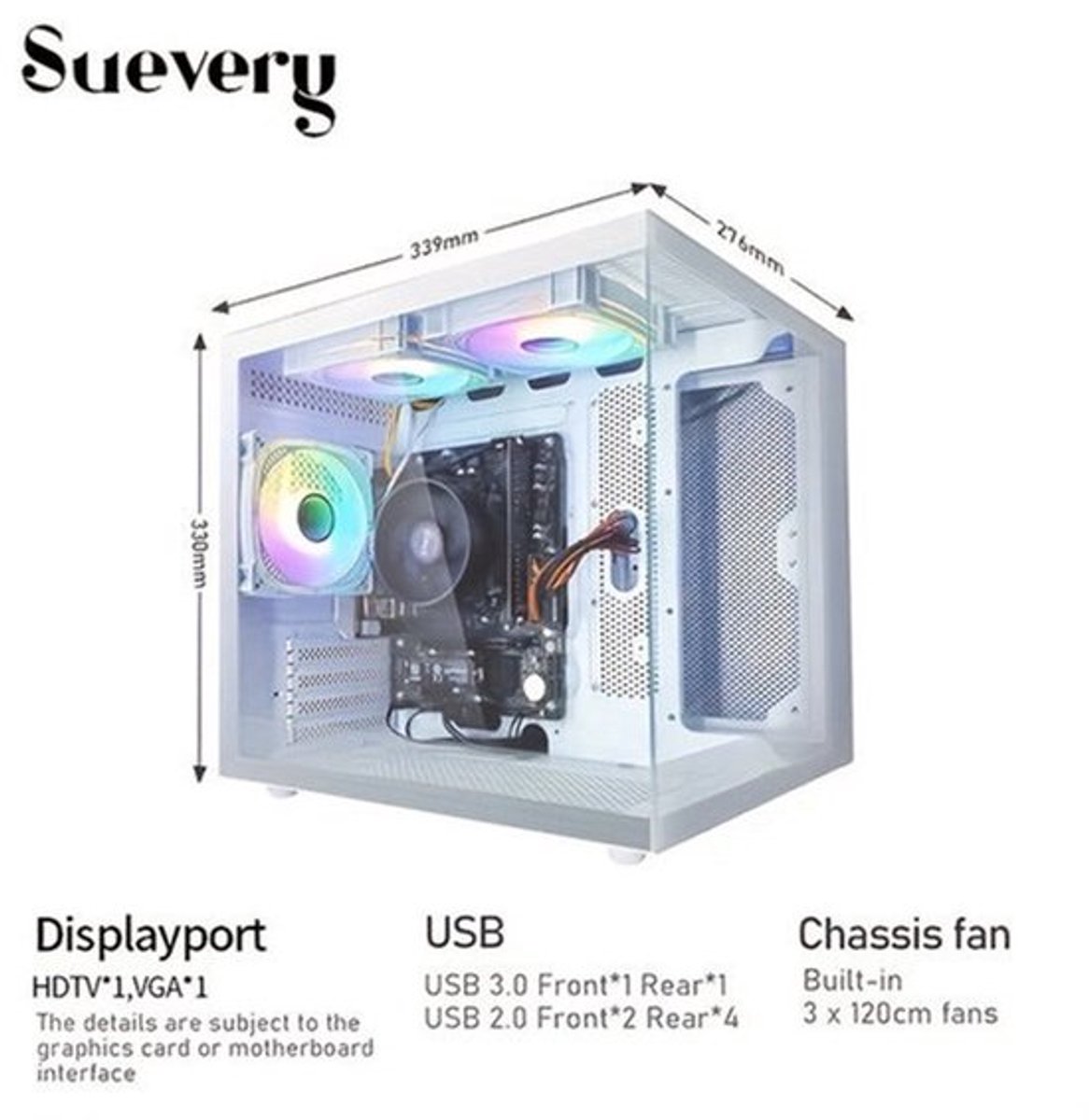 Gaming PC – Highperformance Pc – Gaming Computer – Compact Desktop – Moderne Desktop – AMD Ryzen 5 5600GT Processor – 16GB DDR4 RAM & 1000GB NVMe SSD