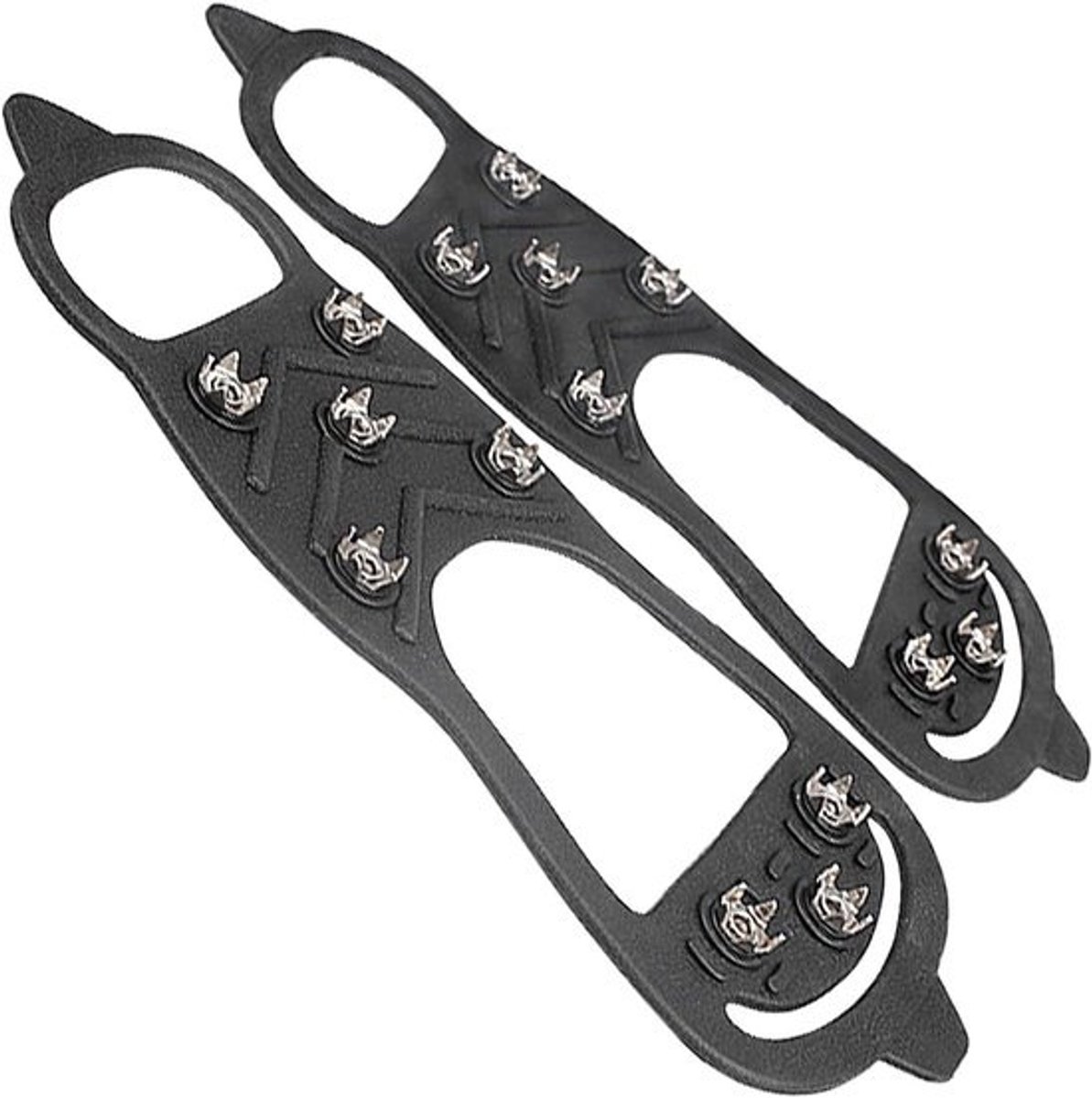 Antislip Gripper Spikes - IJzige Ondergronden - Veilig Lopen - 8 Noppen Ontwerp - Maat L - Zwart