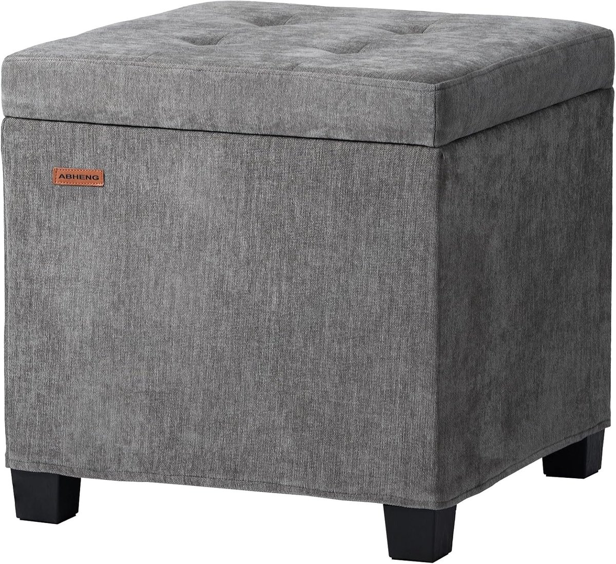 Multifunctionele Opbergruimte Ottomaanse Poef met Verborgen Compartiment, Geschikt voor Woonkamer, Slaapkamer en Hal, Stevige Steun tot 750kg, Eenvoudige Montage, 17.7" Lx17.7"Wx17.7"H
