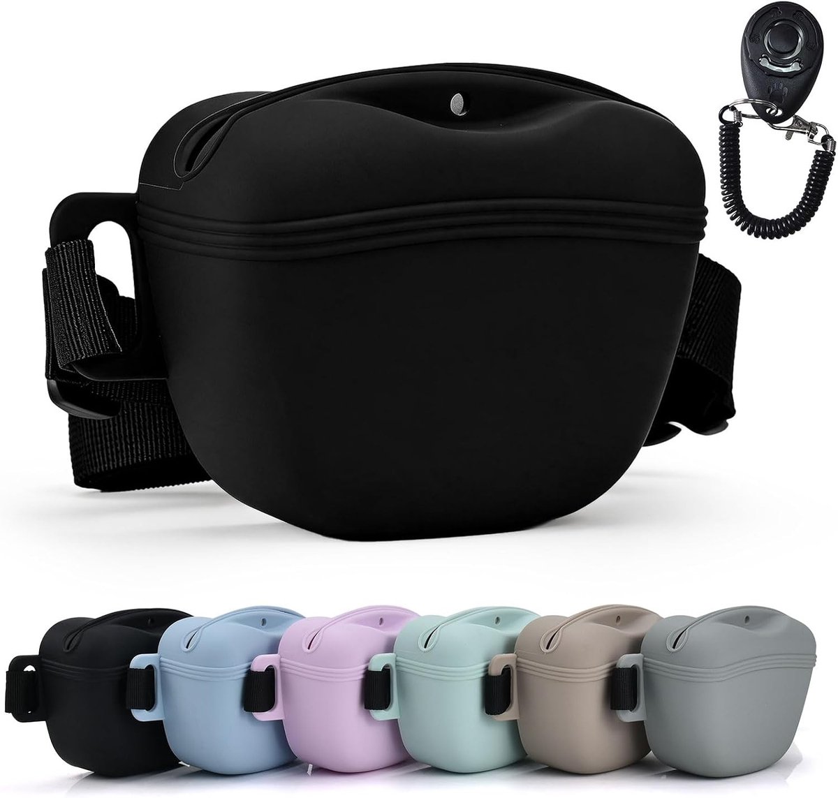 Upgrade je hondentrainingsessies met een handige snack pouch, clicker en magnetische sluiting - ideaal voor wandelen en sporten met je viervoeter!