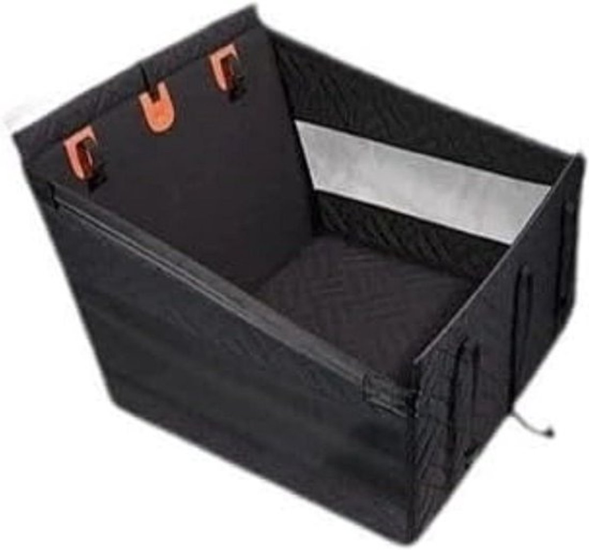 Hondenstoelmat Auto - Hondenmand Achterbank - Veilig Reizen - Robuuste Constructie - 56 x 56 cm - Zwart