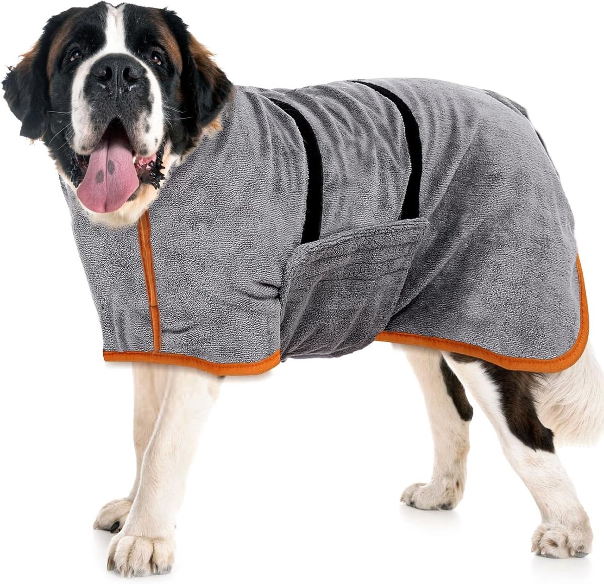 Hondenbadjas voor Grote Honden, XL Badjas met Klittenbandsluiting en Hoge Waterabsorptie voor Dierenverzorging