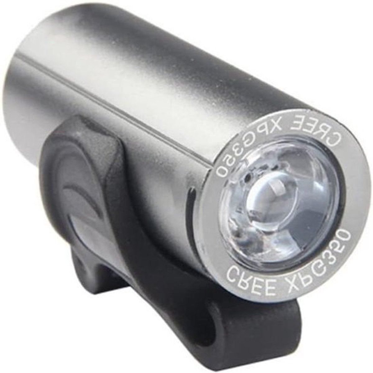 Fietslamp Set - Voor en Achterlicht - Veilig Fietsen - Oplaadbaar en Waterdicht - 300 Lumen - Zilver