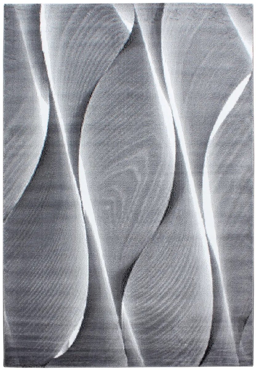 Dutch XXL Modern Vloerkleed | Tapijt | Parma | Abstract | Zwart | 80x150 cm