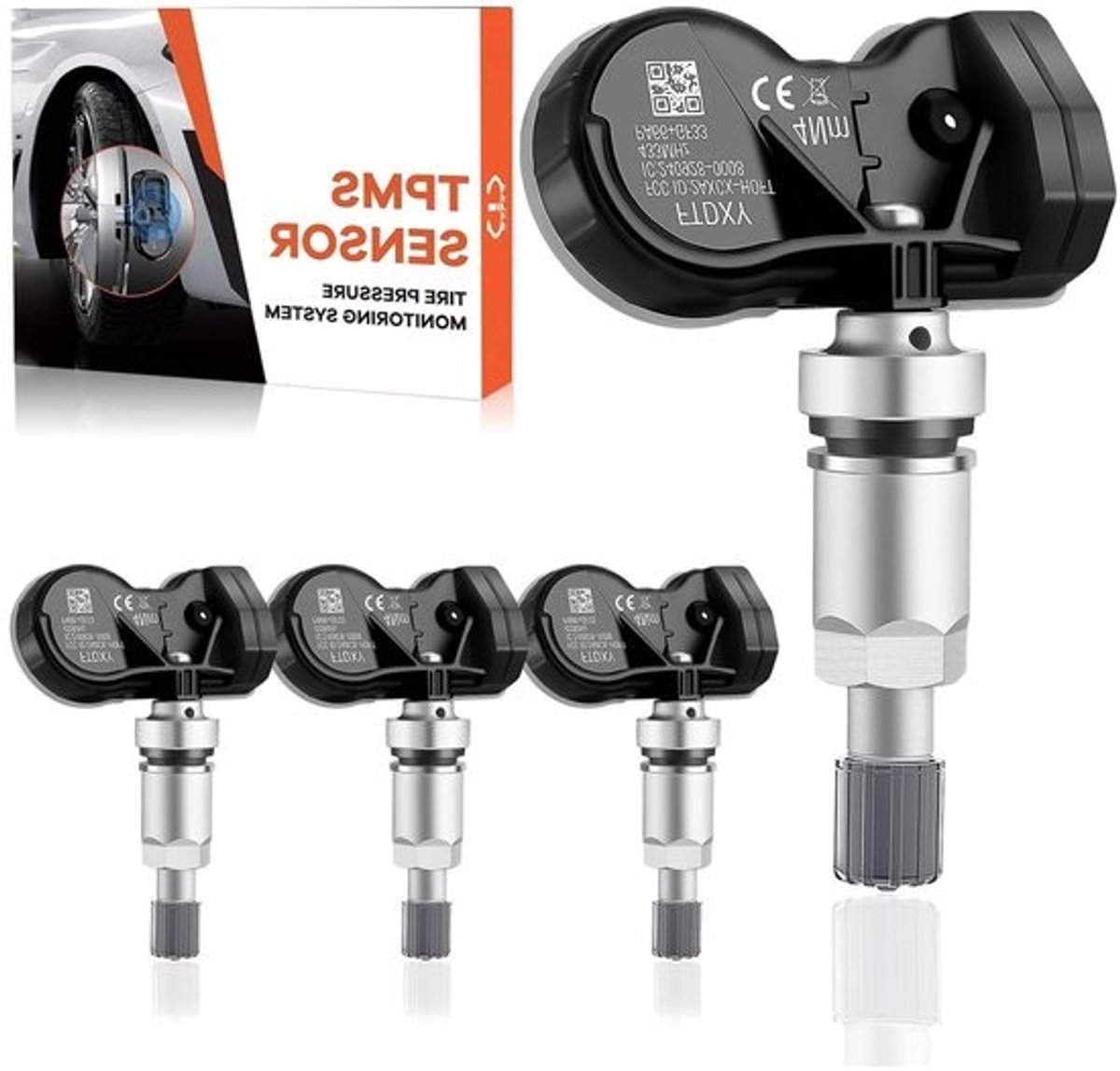 Bandendruksensoren - TPMS Sensoren RDKS - Veilig Rijden - Meerprotocol Compatibel - 4 stuks - Niet gespecificeerd