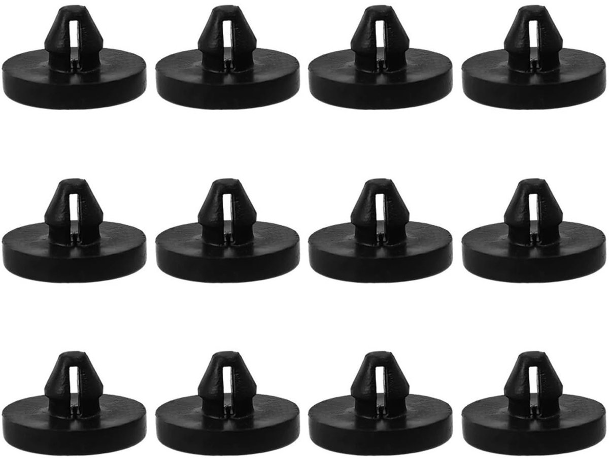 Rempedaal Pad en Stopper - 12 Stuks Rubber Zwart
