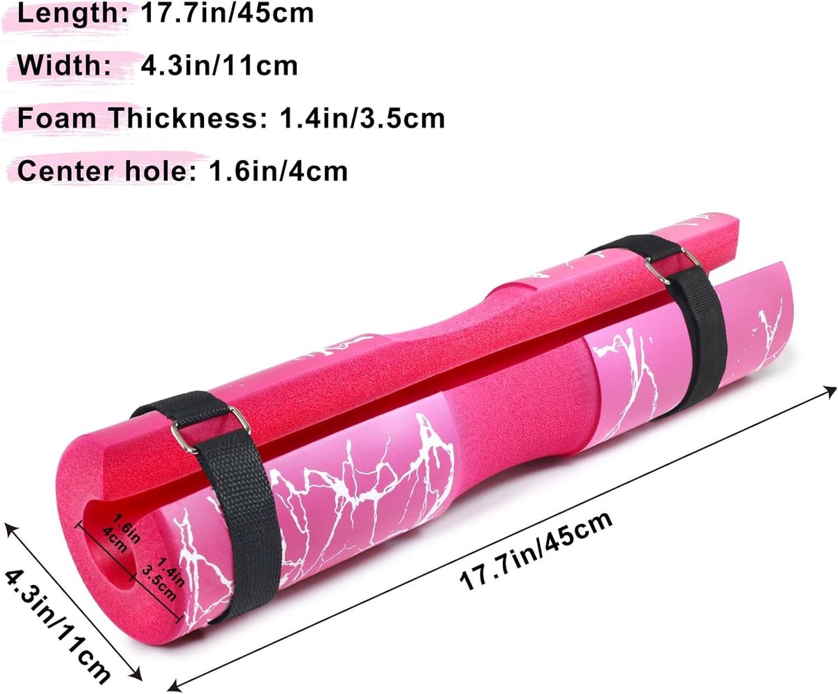 Extra Dikke Squat Pad van Schuim voor Comfortabele Hip Thrusts en Gewichtheffen - Ideaal voor Squats, Lunges en Glute Bridges met Standaard en Olympische Stangen