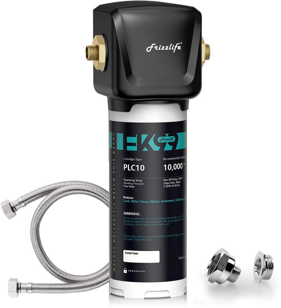 Onderbouw Waterfilter Systeem - Verwijdert 99,99% Chloor en Lood