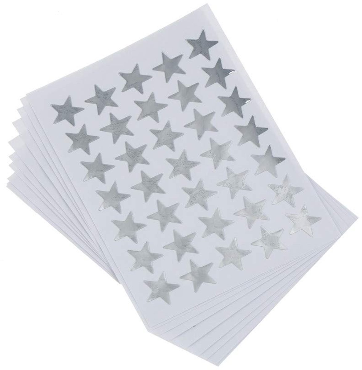 Ster Sticker Labels - 10 Stuks - Zilver - Voor Kinderen en Studenten