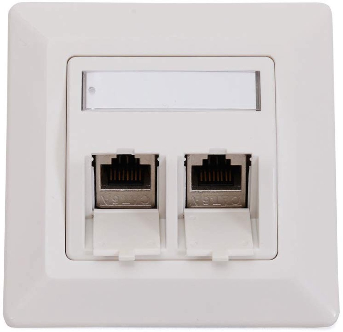 Keystone Clean Box Wit - 2 Modules RJ45 CAT6