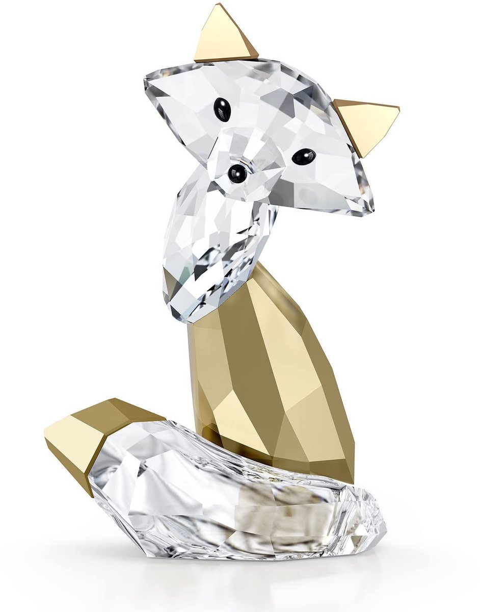 Elegante Fox Decoratie - Bruin Kristal